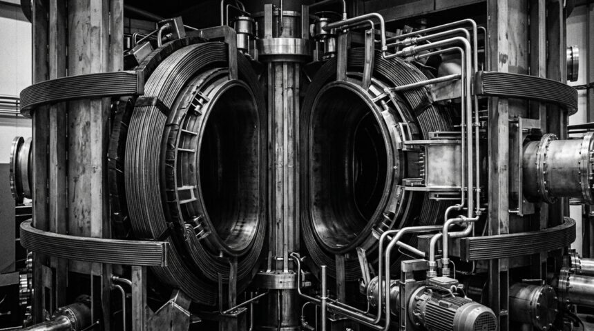 Tokamak_reactor_close-up Американська компанія CFS наблизилася до технологічного рубежу у термоядерному синтезі завдяки токамаку SPARC
